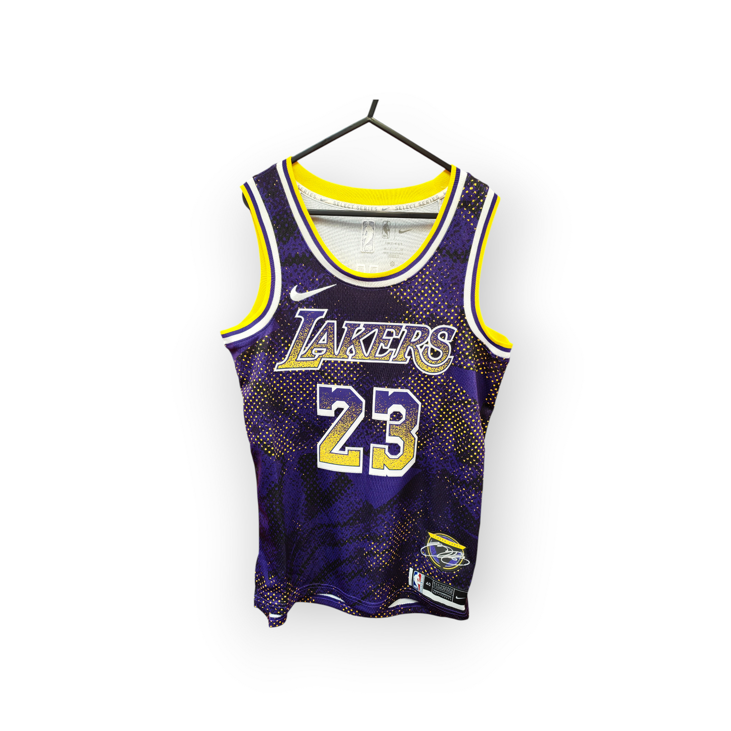 Nike Los Angeles Lakers Select Series NBA Jersey, #23 James, Purple, Size Small