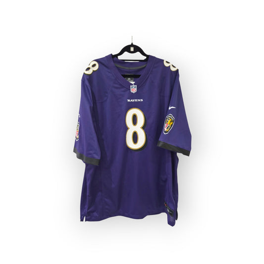 Nike Baltimore Ravens NFL Jersey, #8 Jackson, Purple, Size XXL