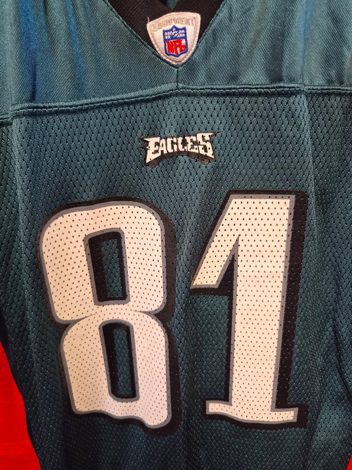 Youth Reebok Philadelphia Eagles NFL Jersey, #81 Owens, Green, Size YL