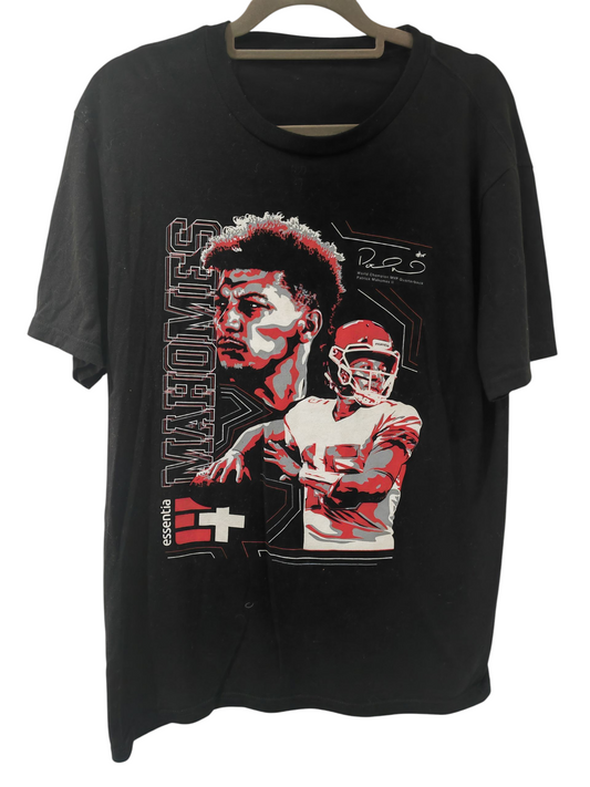 Unbranded Patrick Mahomes NFL Shirt Sleeve T Shirt, Black, Size Large