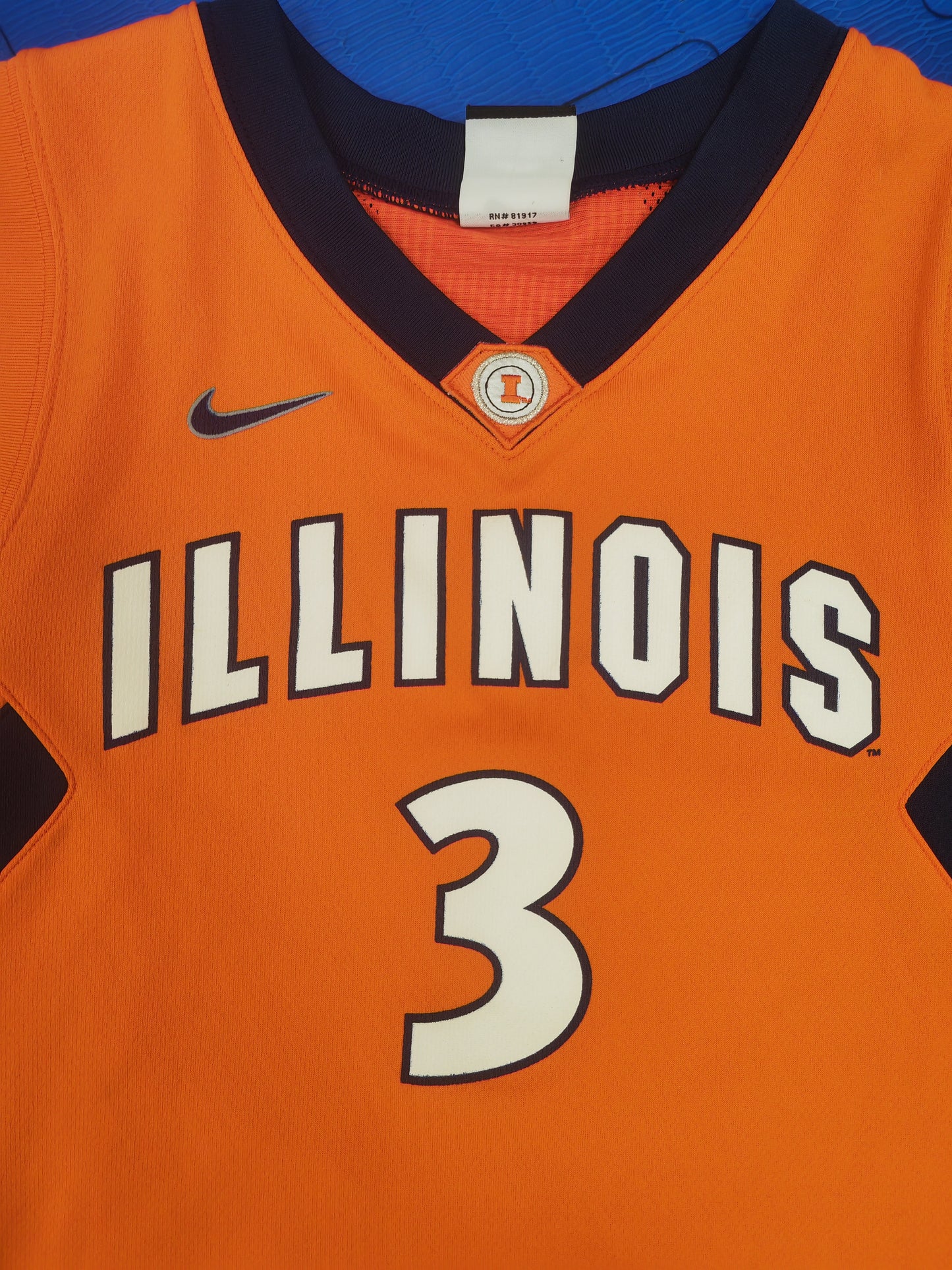 Youth Nike Illinois Fighting Illini NCAA Basketball Jersey, #3, Orange, Size YS