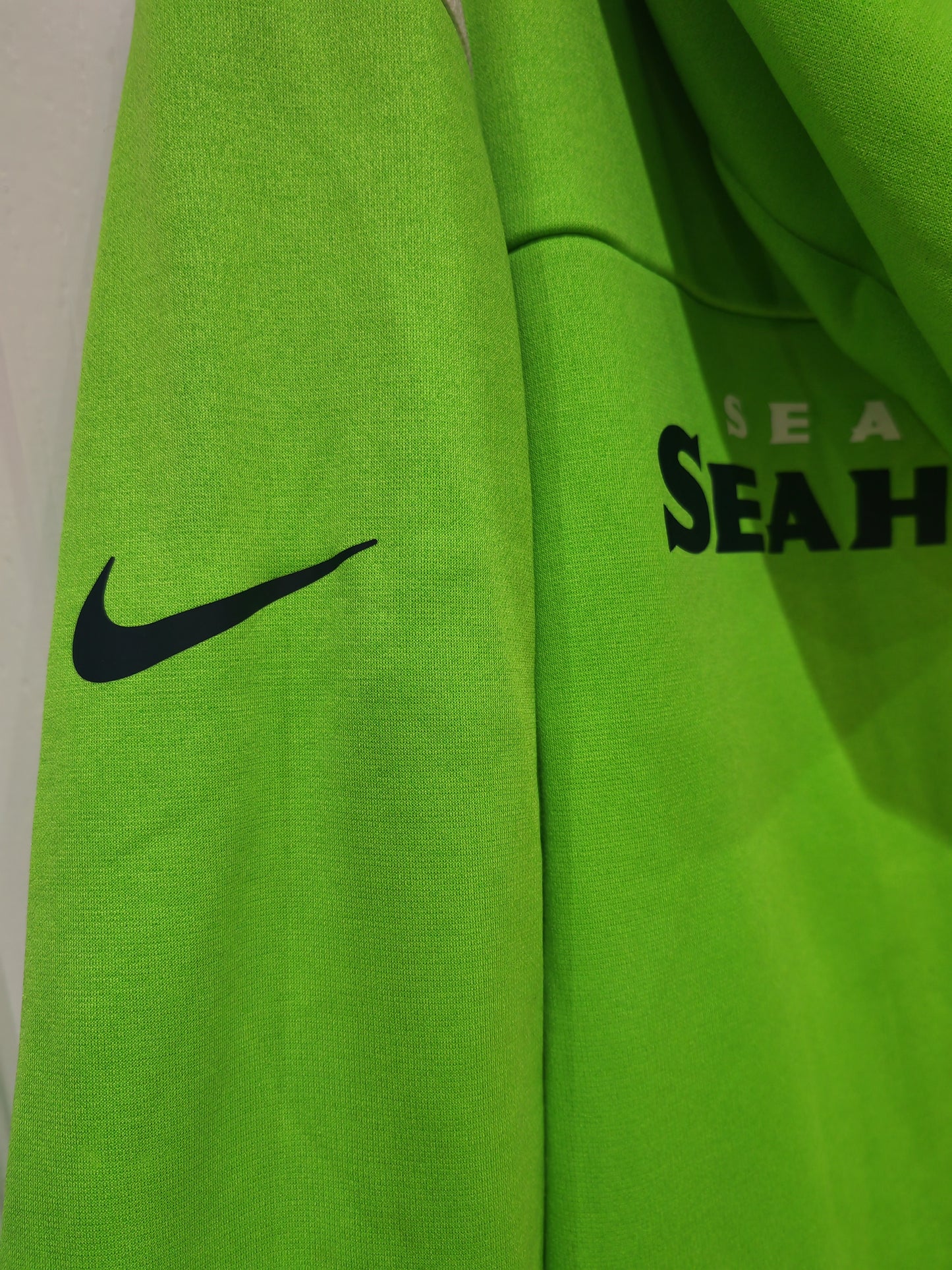 Nike Seattle Seahawks On-field Full Zip Hoodie, green, size Medium