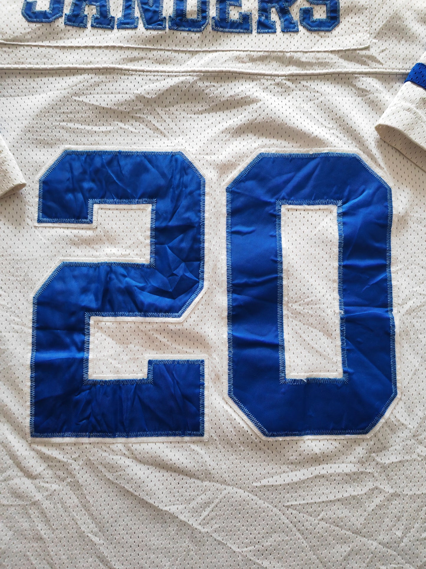 Mitchell & Ness Throwbacks Detroit Lions NFL Jersey, #20 Sanders, White, XXXL