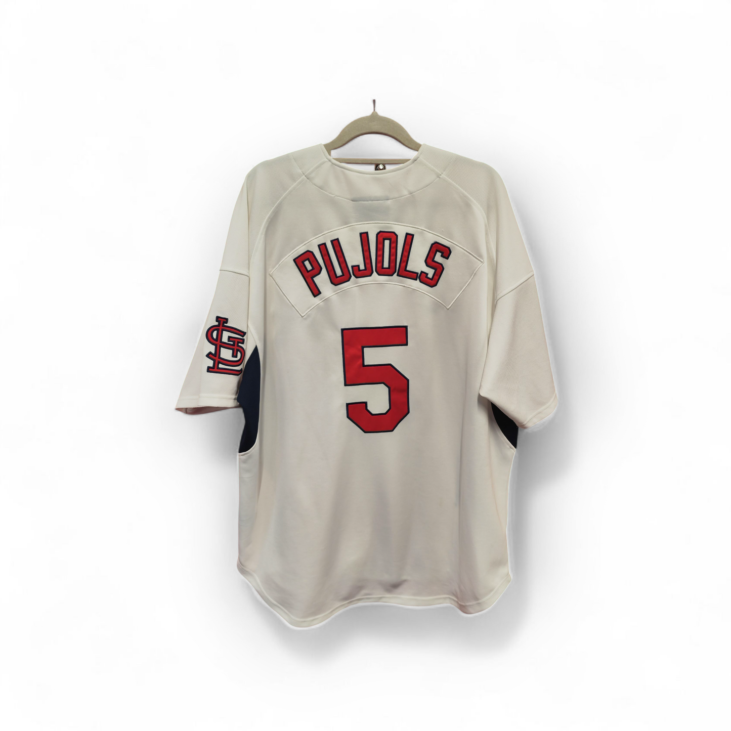 Nike St Louis Cardinals MLB Baseball Jersey, #5 Pujols, White, Size XL