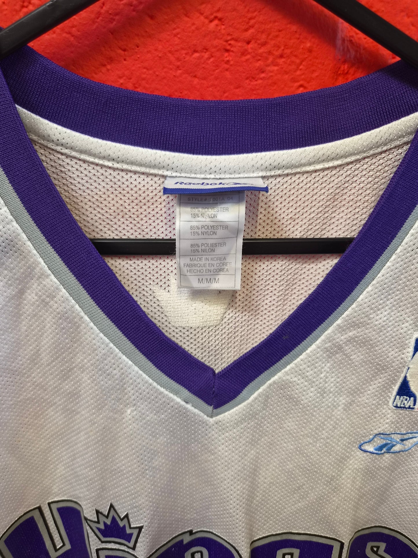 Reebok Sacramento Kings NBA Jersey, #16 Stojakovic, White, Size Medium