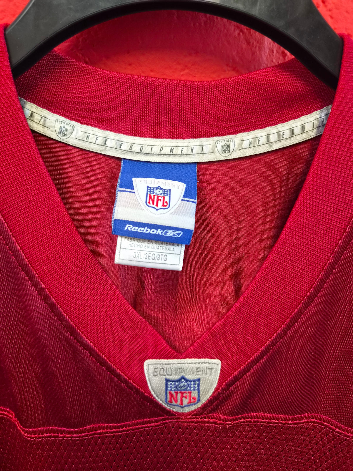 Reebok San Francisco 49ers NFL Jersey, #21 Gore, Red, Size XXXL