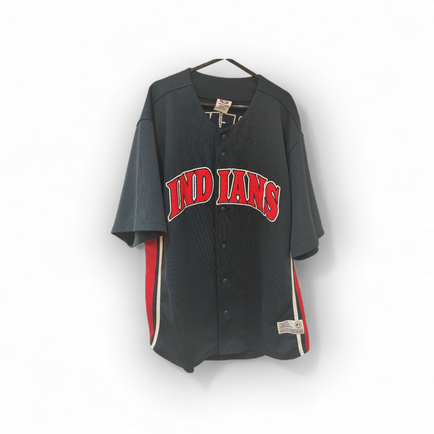 MLB True Fan Cleveland Indians/Guardians Baseball Jersey, #48 Hafner, Size XL