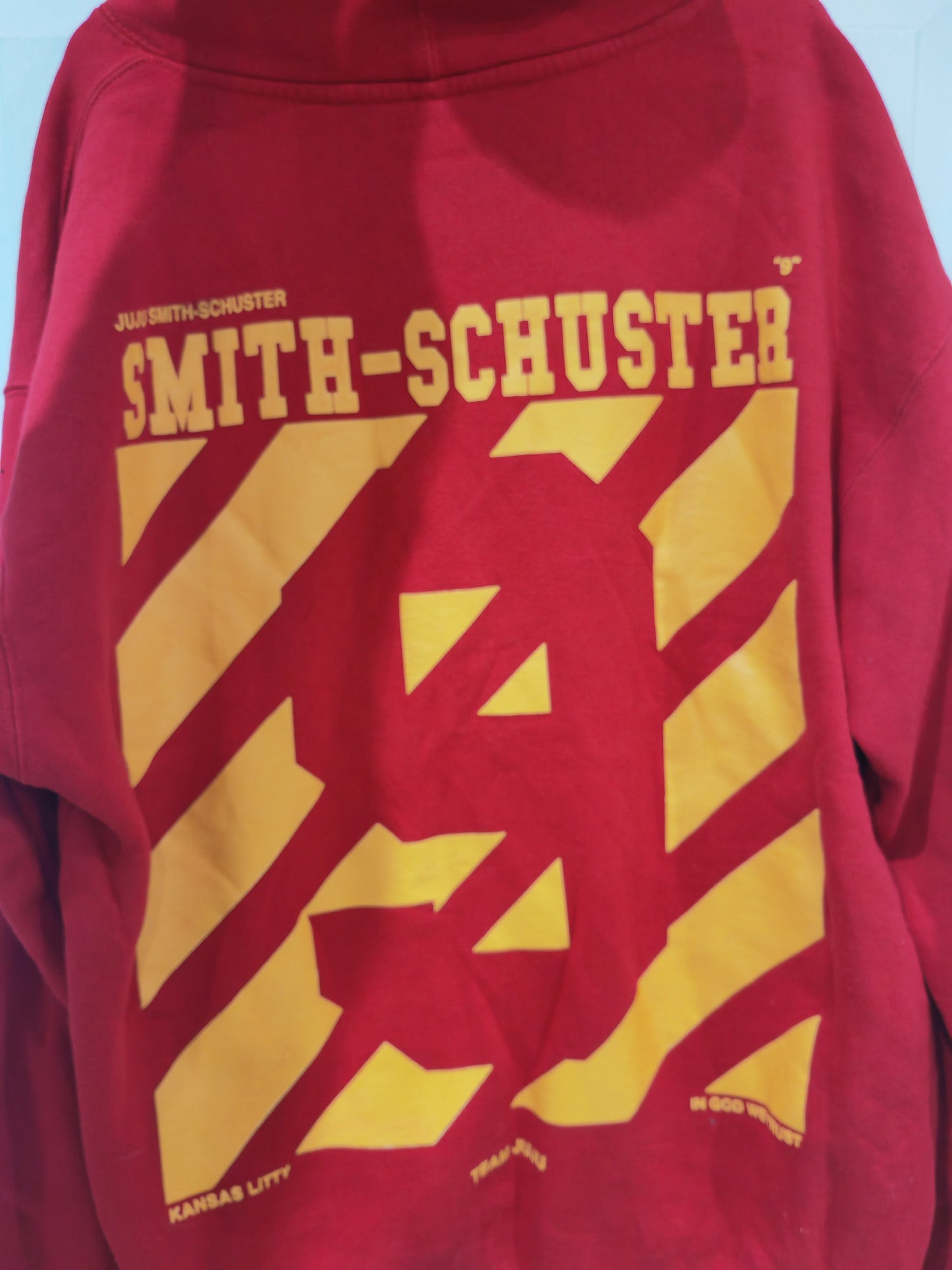 Juju Smith Schuster 'Team JuJu' NFL Pullover Hoodie, Red, Size Large