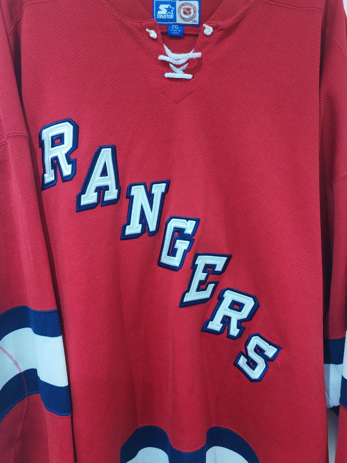 Starter New York Rangers Ice Hockey Jersey, Rare, Red, Size XXL