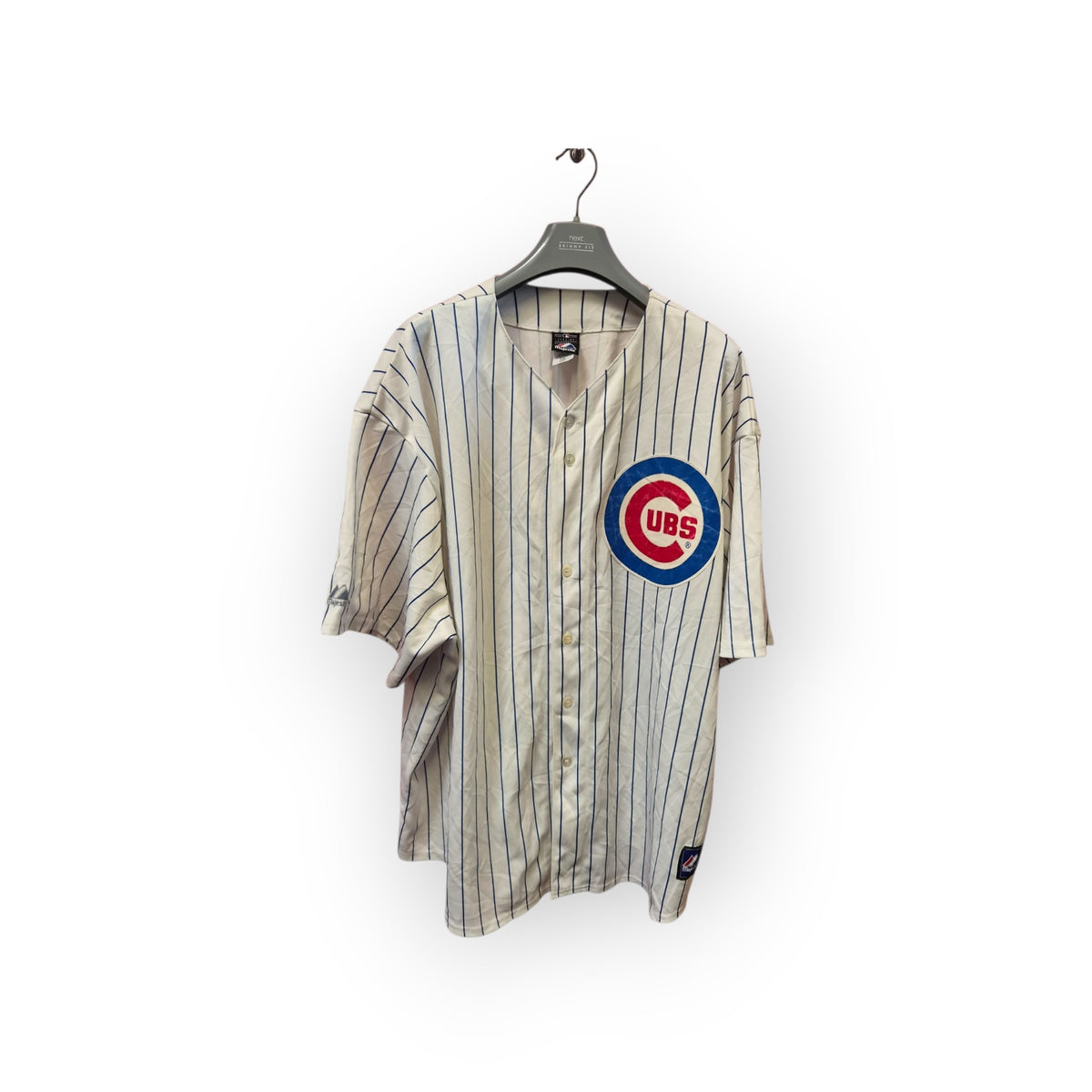 Majestic Chicago Cubs MLB Jersey, White, Size 4XL