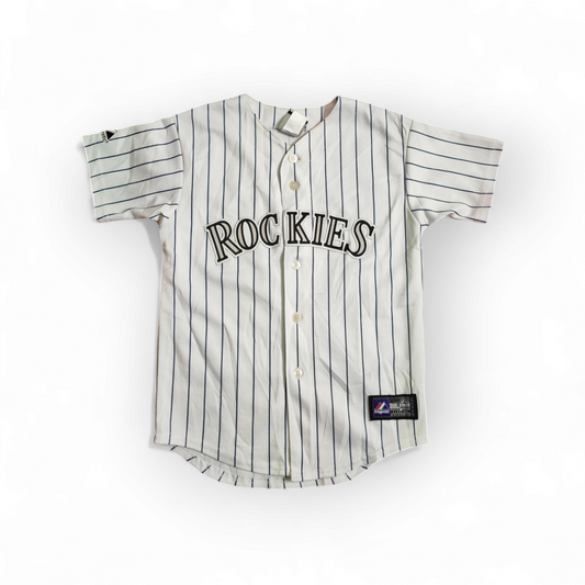Youth Majestic Colorado Rockies MLB Baseball Jersey, #2 Tulowitzki, Size YM