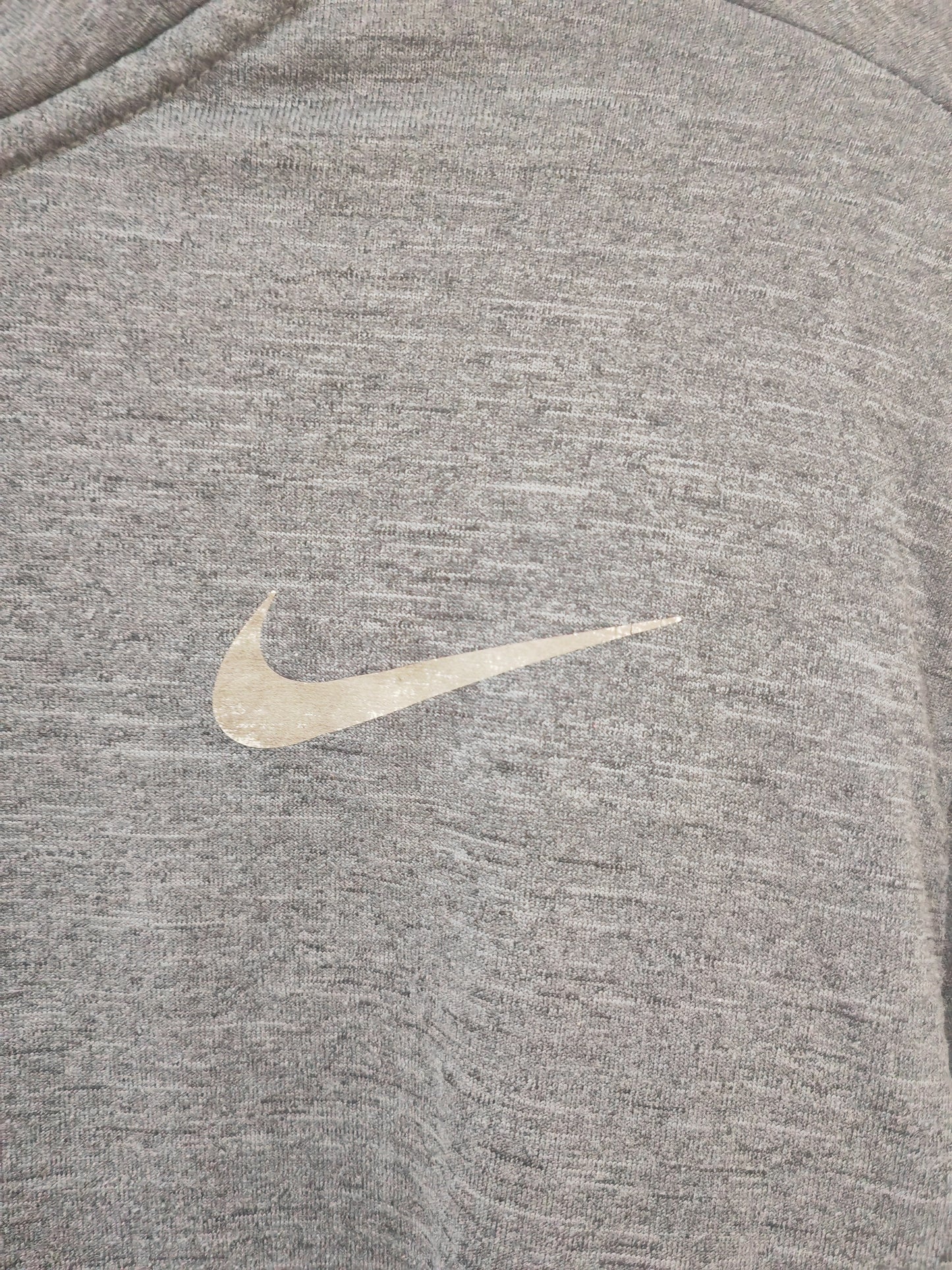 Nike Running Long Sleeve 1/4 Zip Sweatshirt, Grey, Size Medium