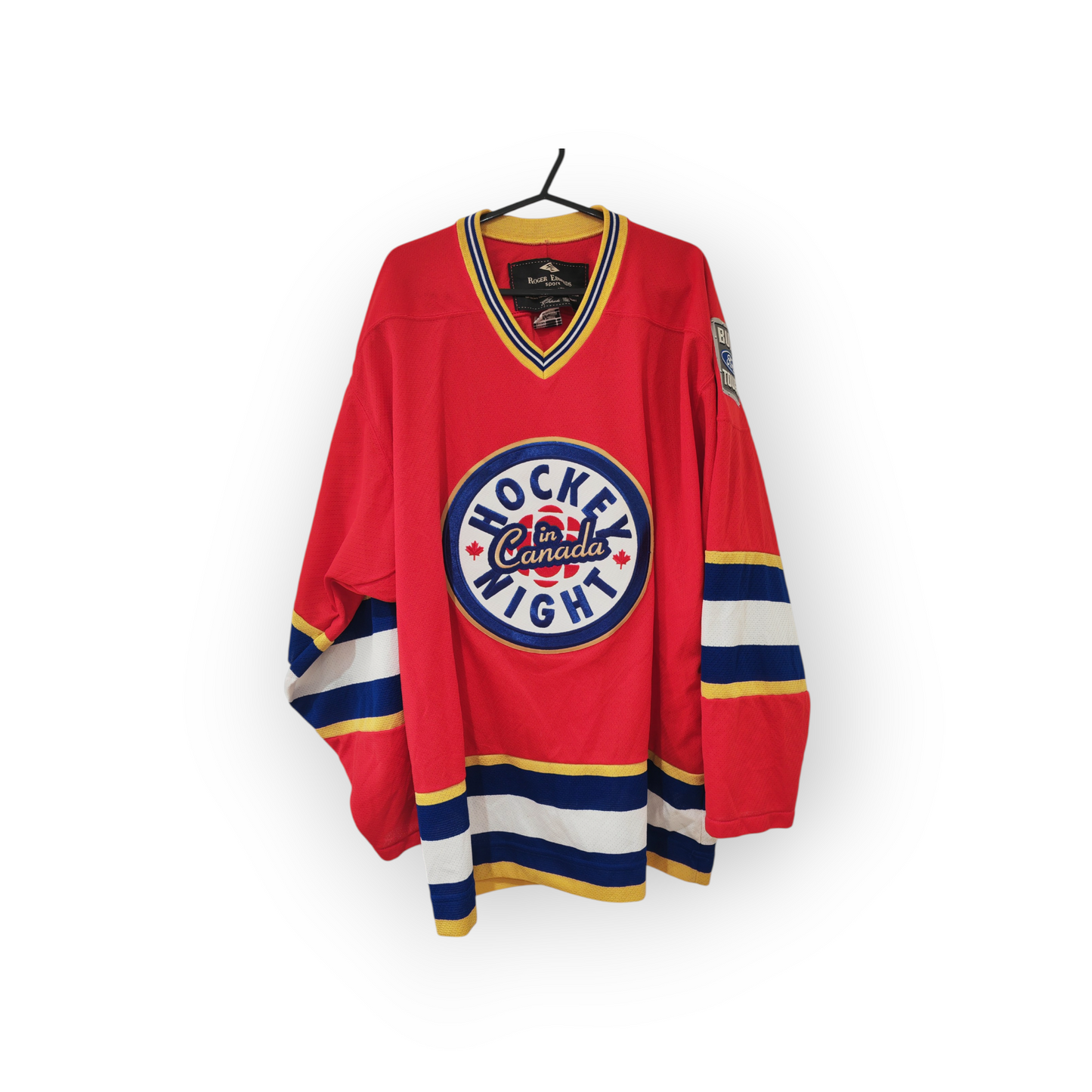 Roger Edwards Sport Hockey Night In Canada Hockey Jersey, Red, Size Large