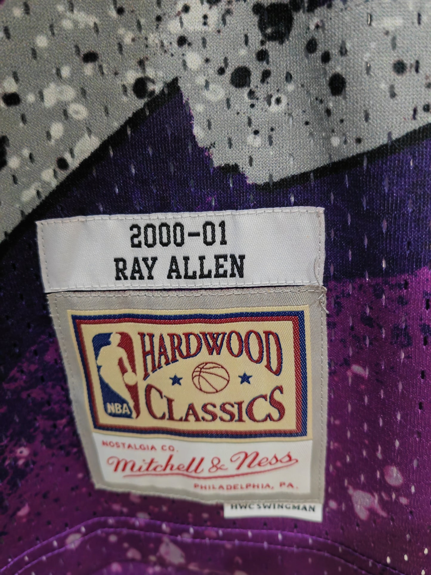 Mitchell & Ness Milwaukee Bucks Hyper Hoops NBA Jersey, #34 Allen, Purple, Medium