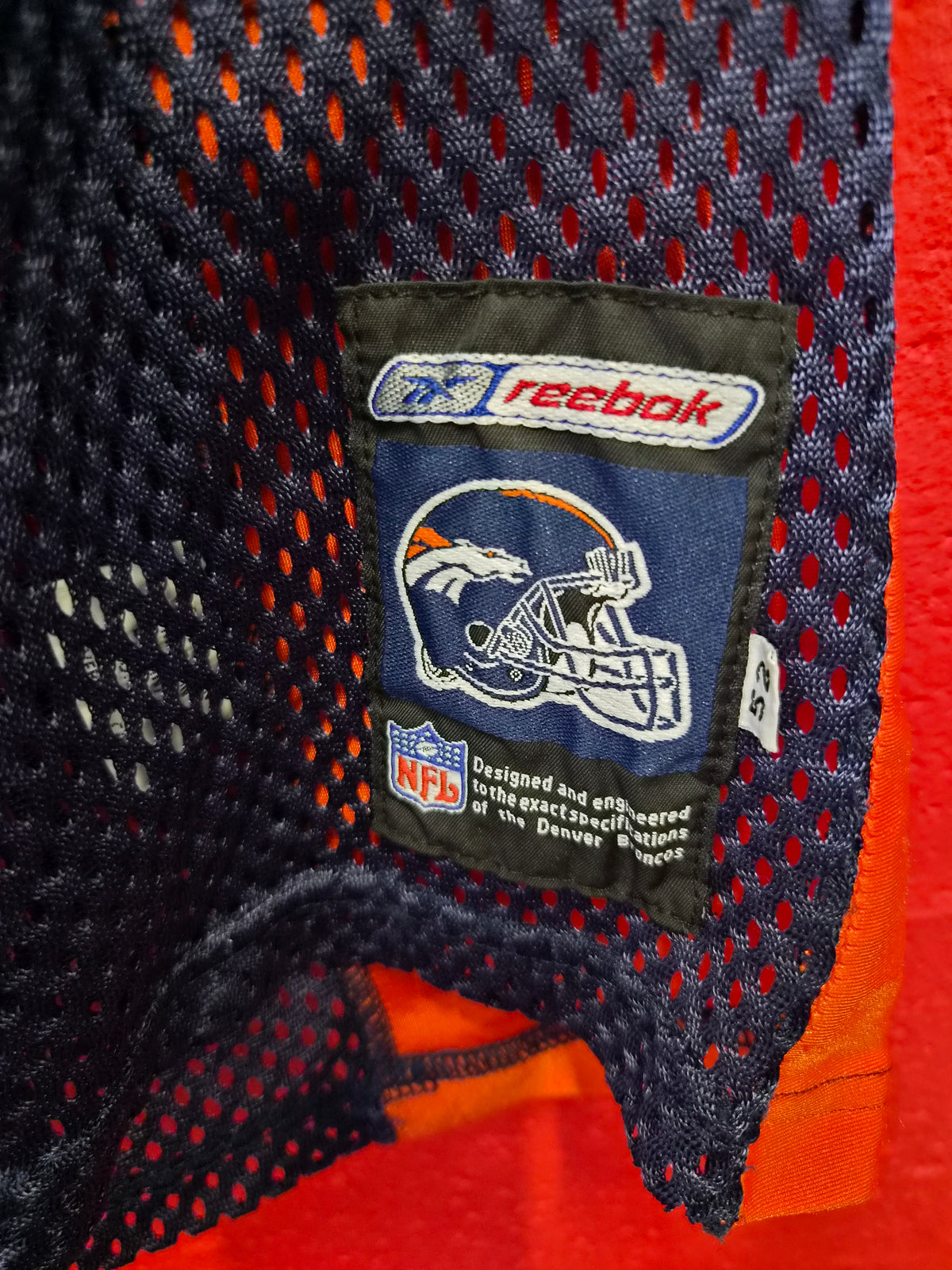2001 Denver Broncos Reebok Practice Jersey Team Issued NFL Player Spec 60 52