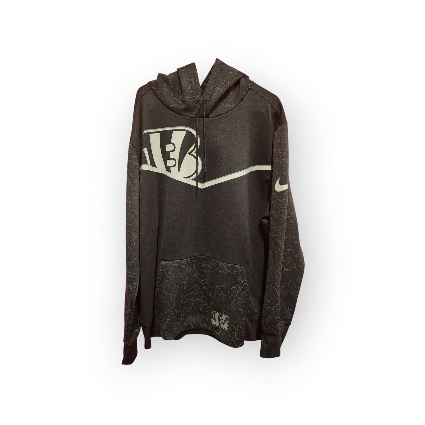 Nike Cincinnati Bengals NFL Reflective Hoodie, Black, Size Large