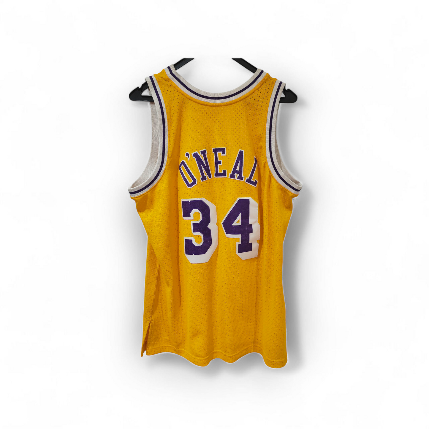 Mitchell & Ness Los Angeles Lakers 1996-97 Jersey, #34 O'Neal, Yellow, Size Large
