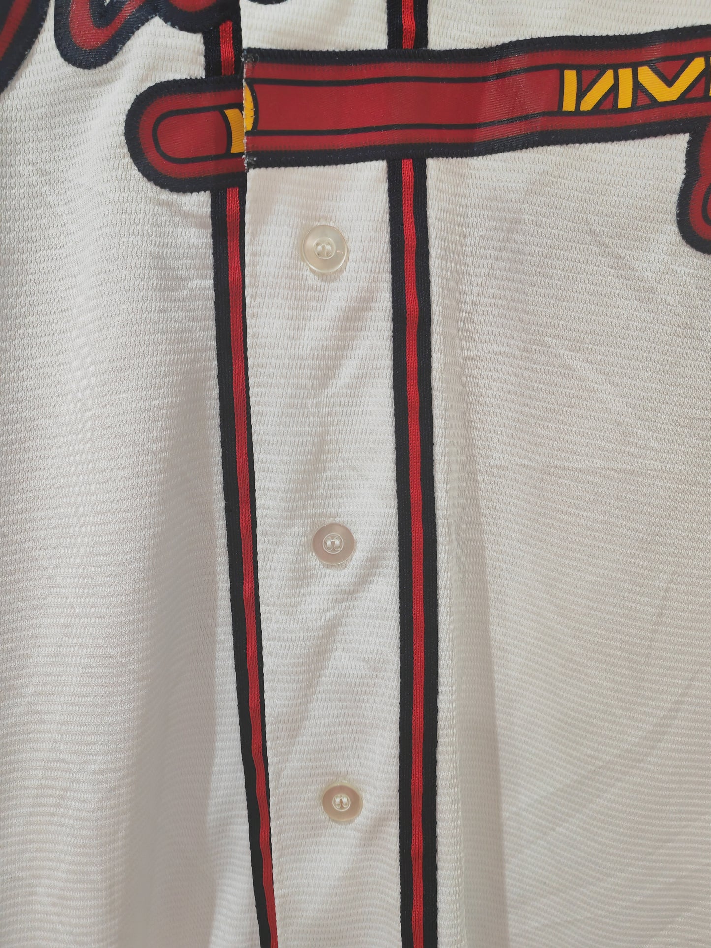 Majestic Atlanta Braves MLB Baseball Jersey, #5 Freeman, White, Size Large