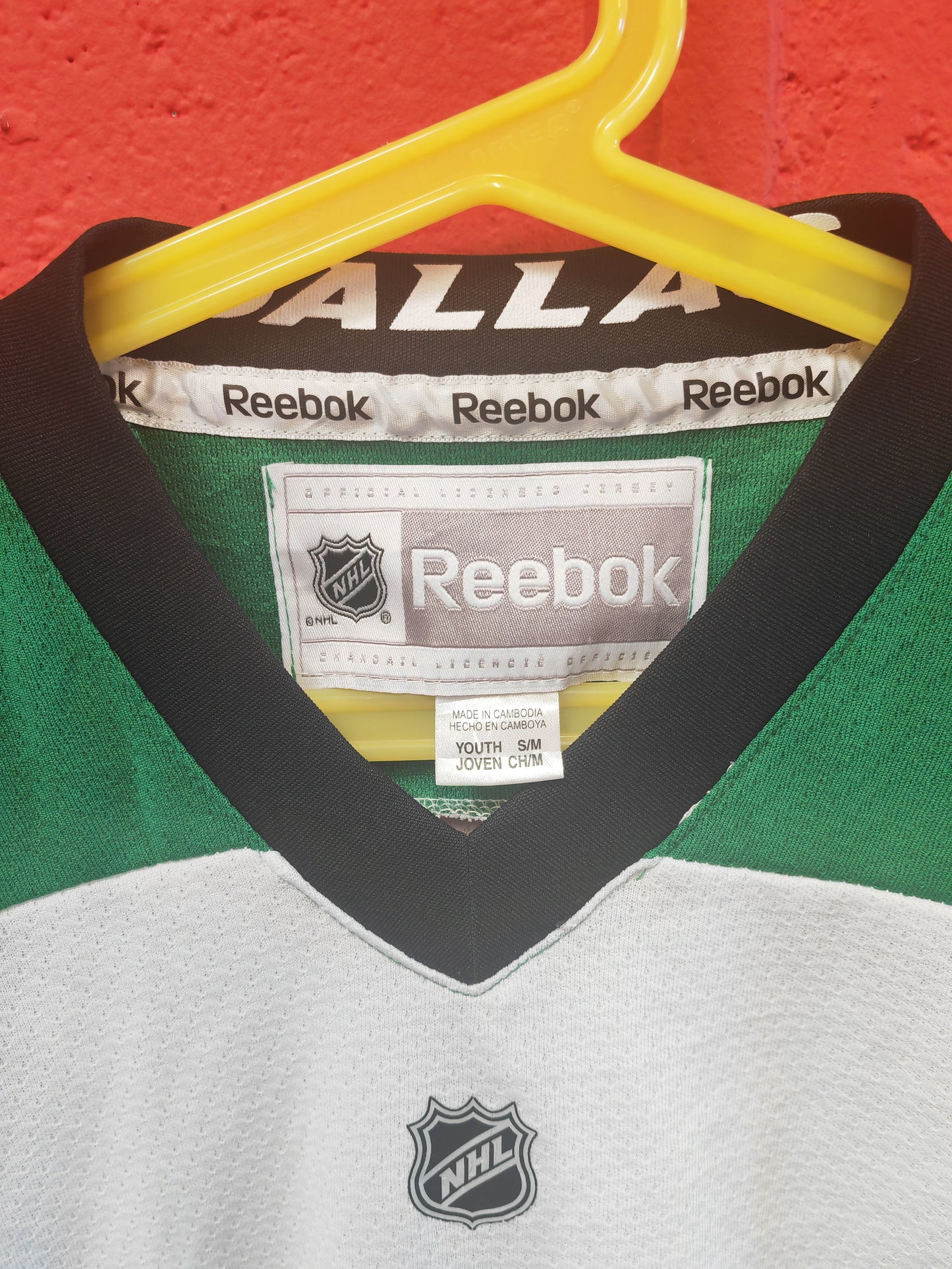 Youth Reebok Dallas Stars NHL Hockey Jersey, White, Size YS/M