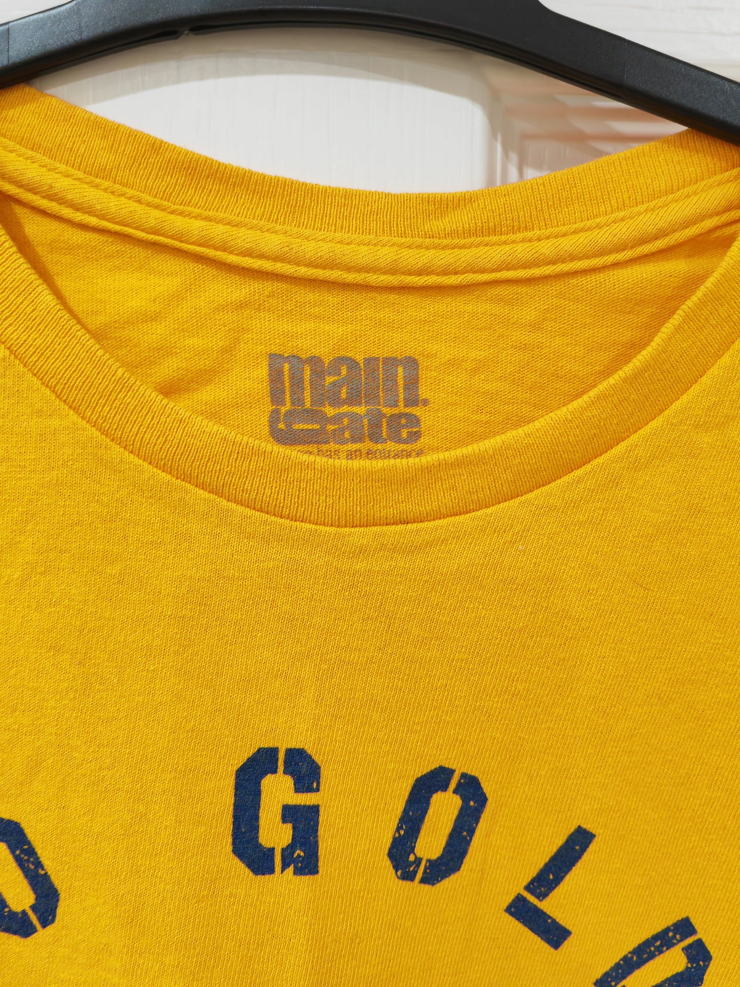 Main Gate Indiana Pacers NBA Playoffs T Shirt, Yellow, Size XL