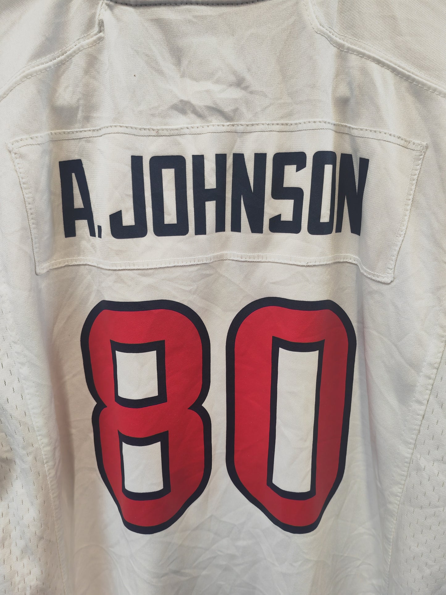 Youth Nike Houston Texans NFL Jersey, #80 A. Johnson. White, Size YL