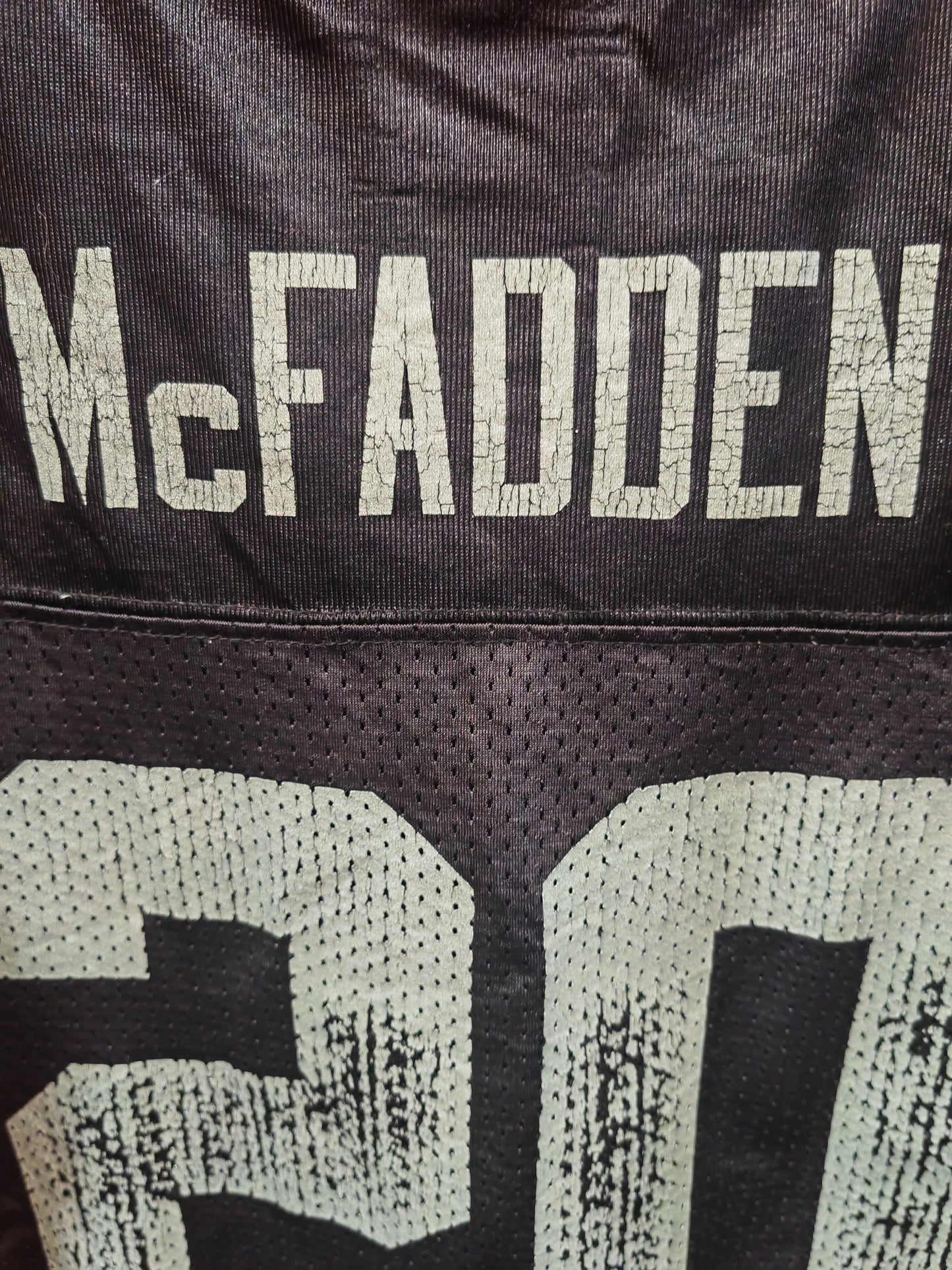 Youth Reebok Oakland/Vegas Raiders NFL Jersey, #20 McFadden, Black, Size YXL