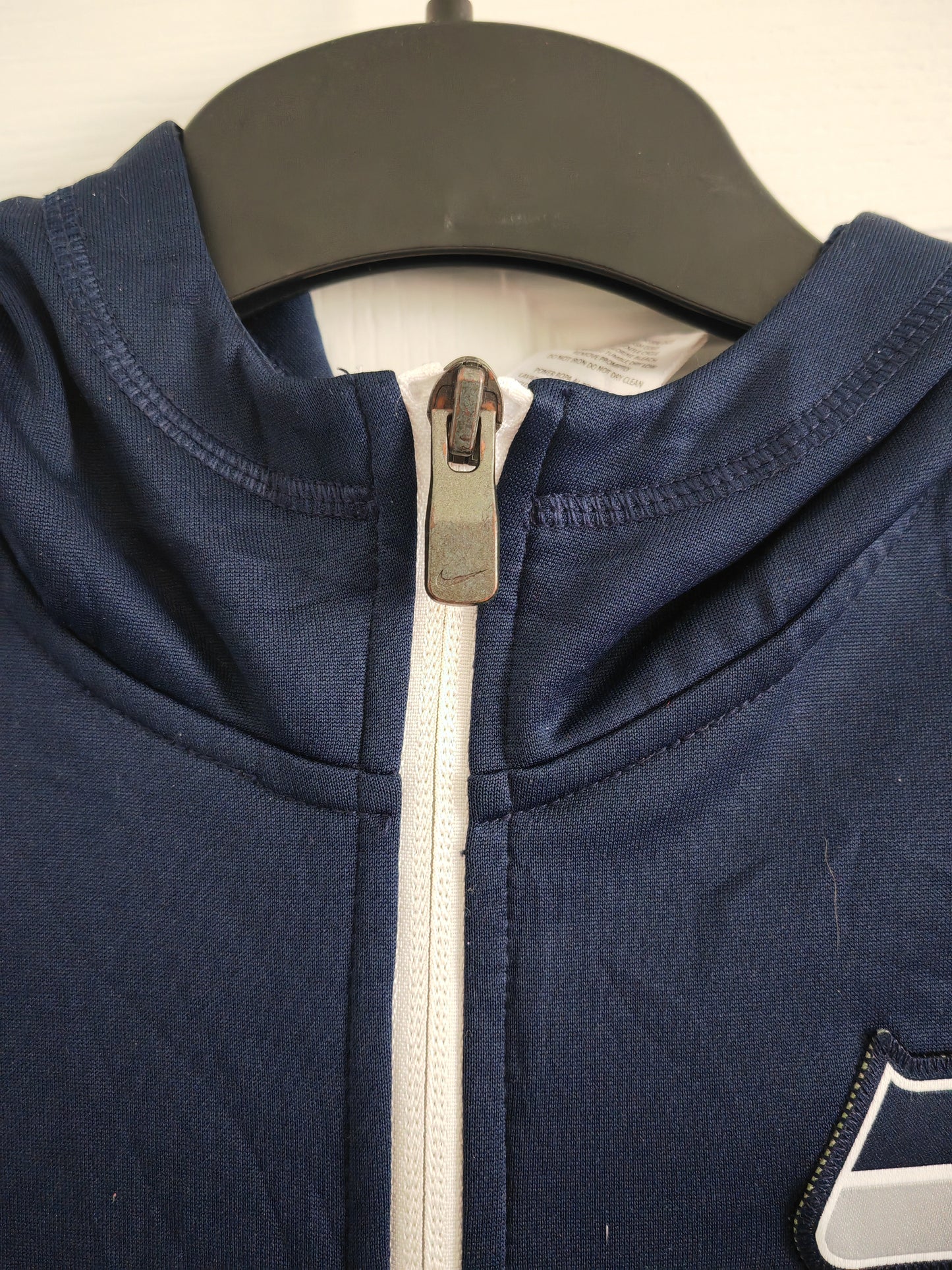 Youth Nike Seattle Seahawks Full Zip Hoodie, Navy Blue, Size Youth Large