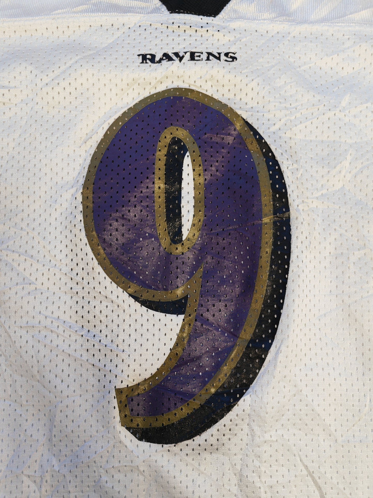 Youth Reebok Baltimore Ravens NFL Jersey, #9 McNair, White, Size YXL