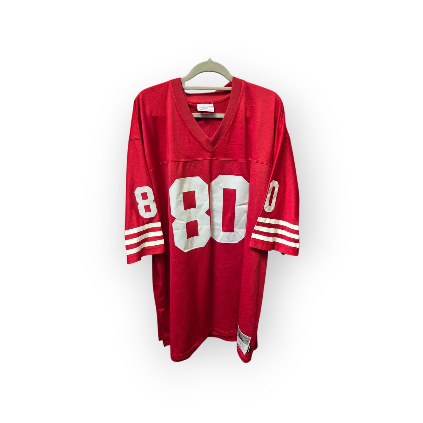 Mitchell & Ness San Francisco 49ers 1990 NFL Jersey, #80 Rice, Red, Size 4XLT