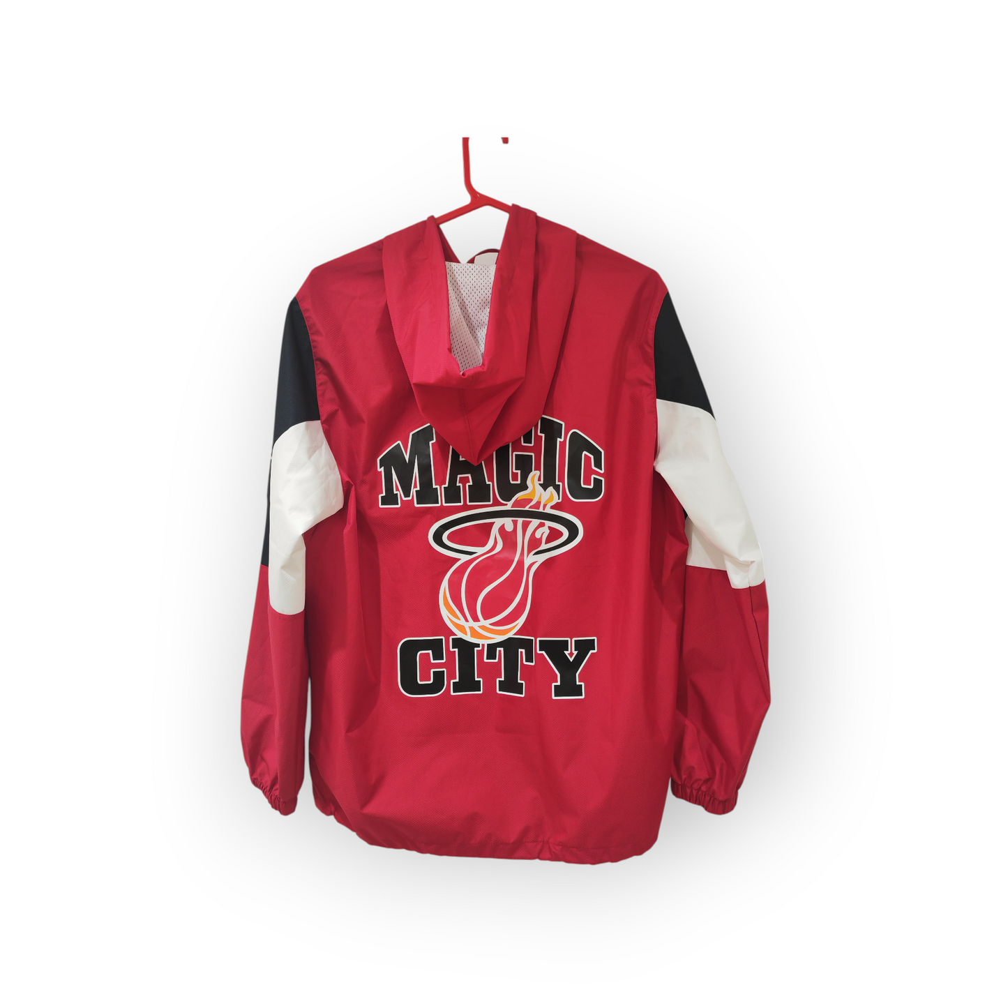 Mitchell & Ness Miami Heat 2006 NBA Finals 1/2 Zip Pullover Windbreaker Jacket,Size Small