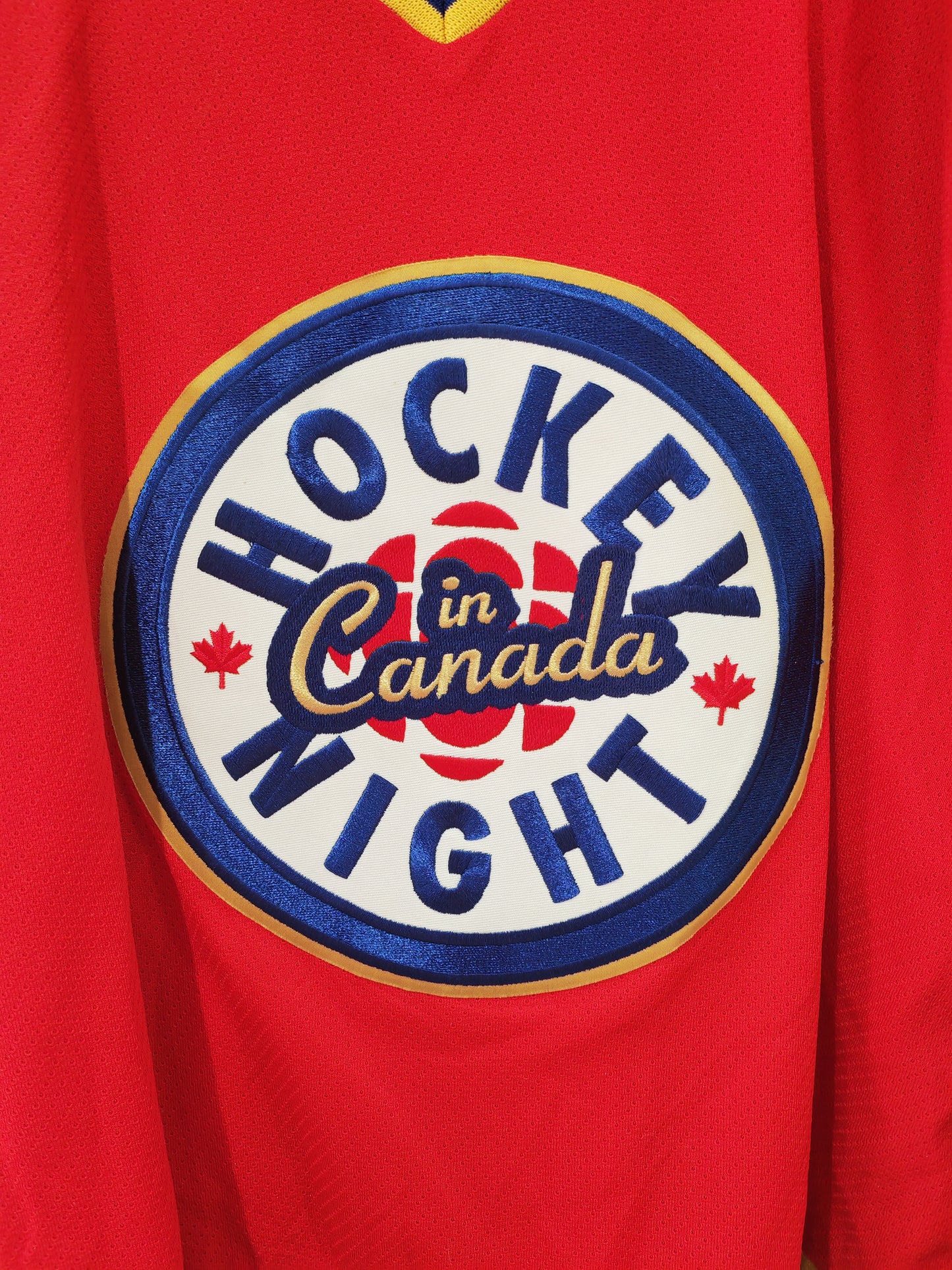 Roger Edwards Sport Hockey Night In Canada Hockey Jersey, Red, Size Large