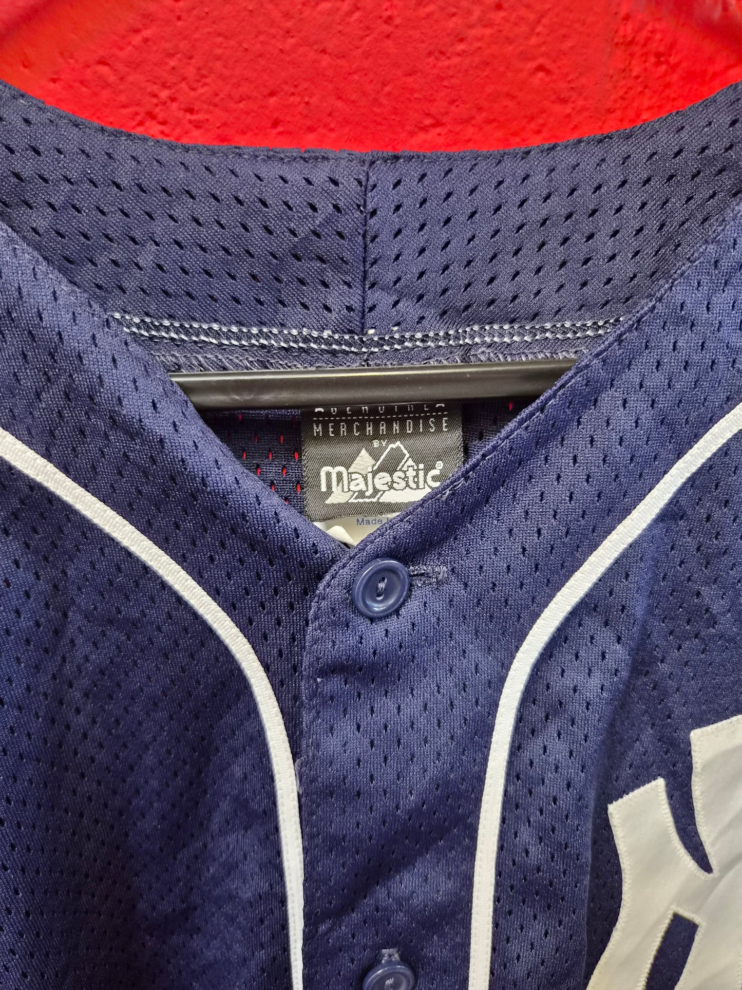 Majestic New York Yankees MLB Jersey, Navy, Size XL