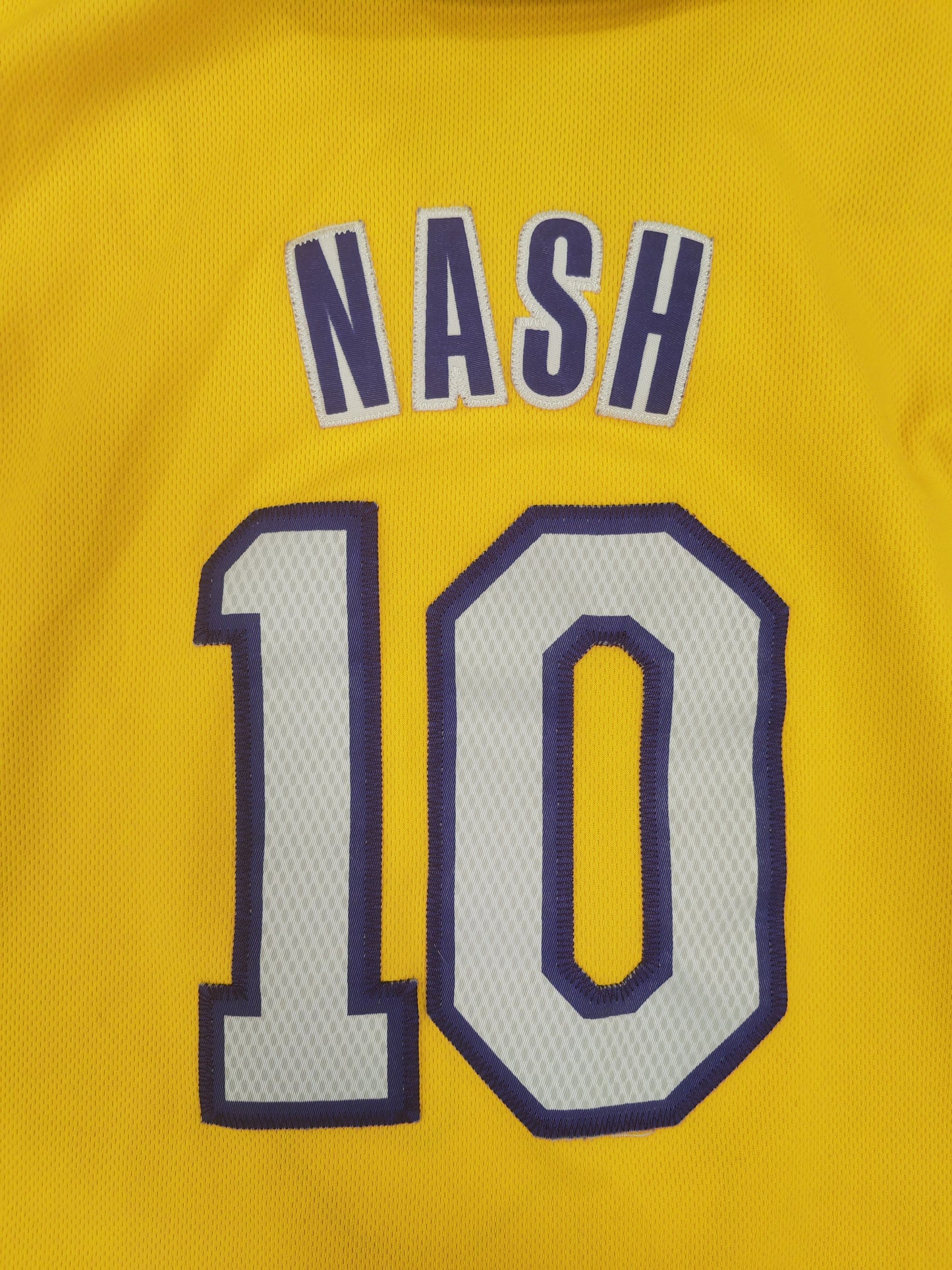 Youth Adidas Los Angeles Lakers NBA Jersey, #10 Nash, Yellow, Size YXL