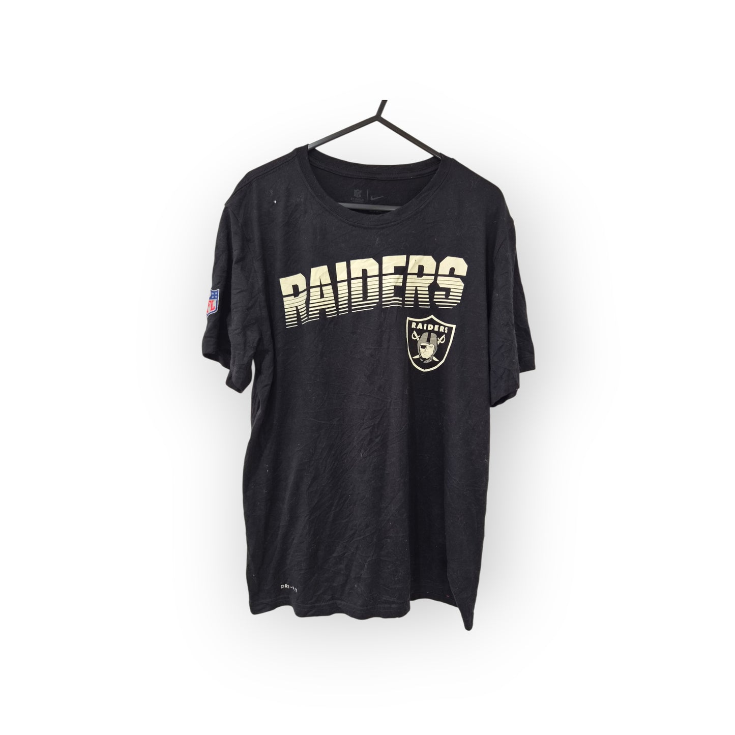 Nike Las Vegas Raiders NFL Short Sleeve T Shirt, Black, Size Large