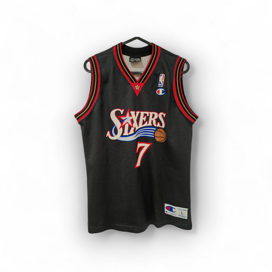 Youth Champion Philadelphia 76ers NBA Jersey, #7 Miller, Black, Size L 11-12Y