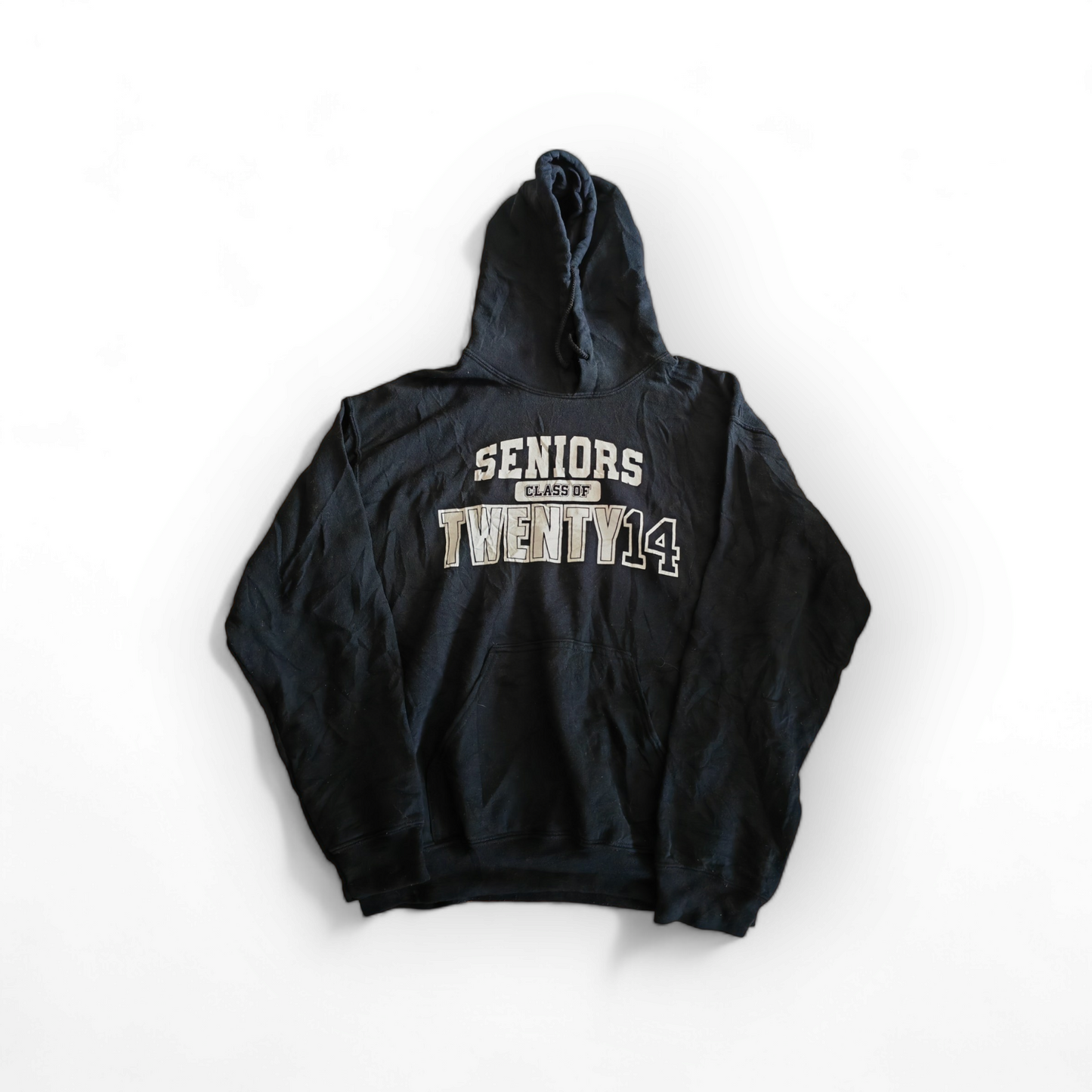 Gildan 'Seniors Class Of Twenty14' Pullover Hoodie, Black, Size Medium