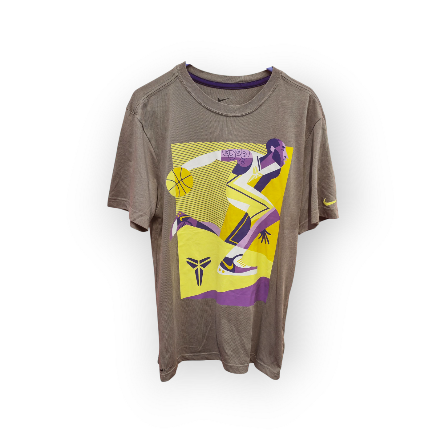 Nike Dri Fit Kobe Bryant Short Sleeve T Shirt, Grey, Size Small