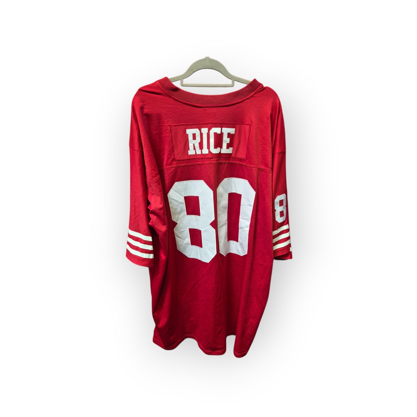 Mitchell & Ness San Francisco 49ers 1990 NFL Jersey, #80 Rice, Red, Size 4XLT