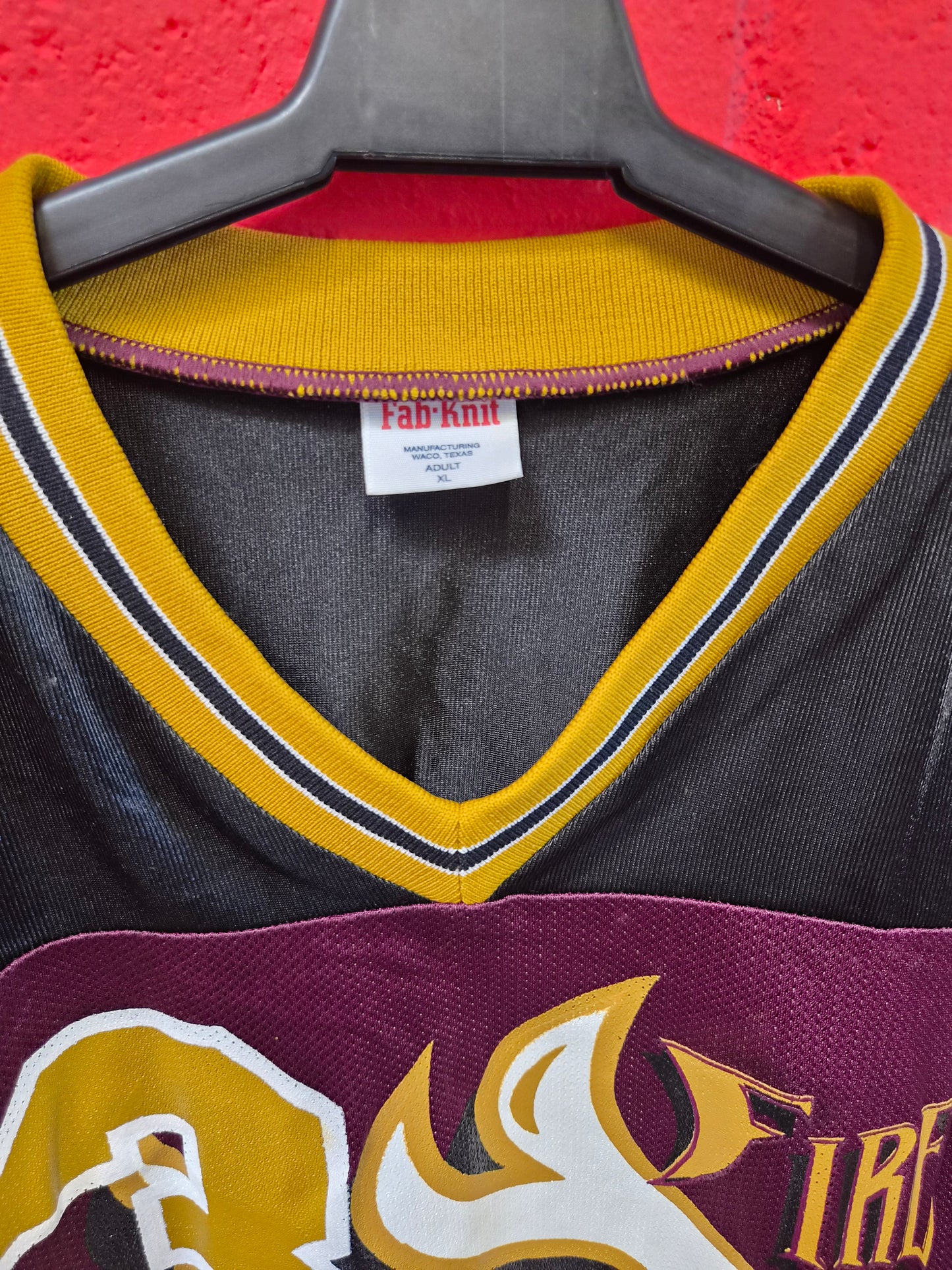 Fab-Knit Rhein Fire NFL Europe Jersey, #43, Burgundy, Size XL