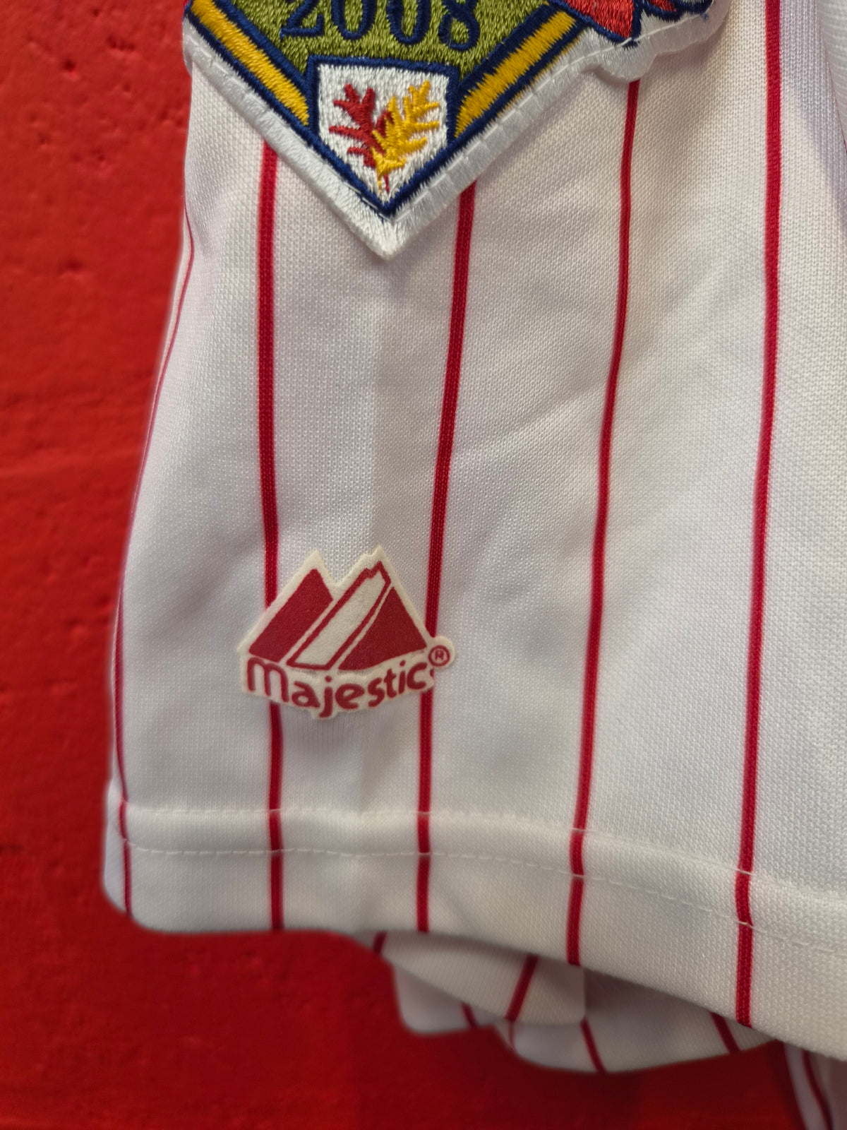 Majestic Philadelphia Phillies MLB Baseball Jersey, #26 Utley, World Series, XL