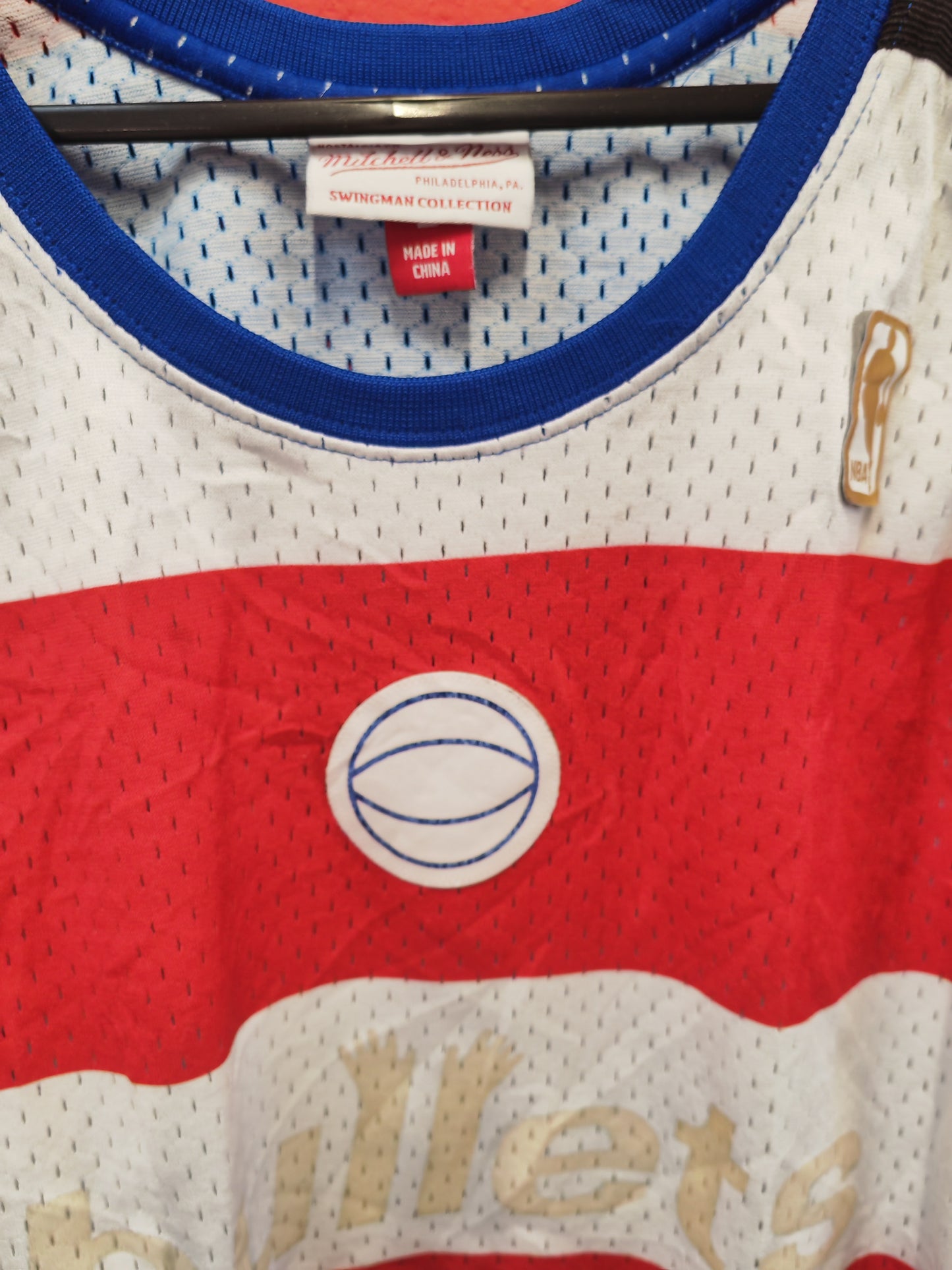 Mitchell & Ness Washington Bullets NBA Jersey, #4 Webber, Size Large