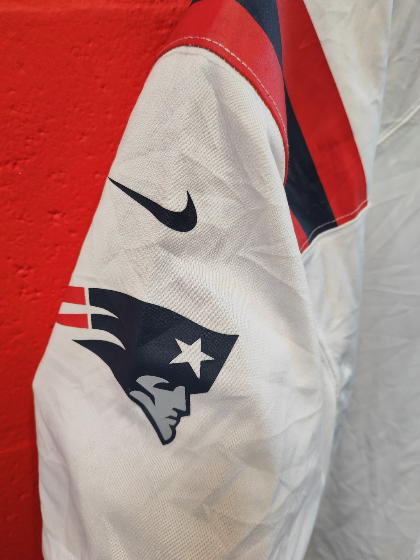 Youth Nike New England Patriots NFL Jersey, #1 Newton, White, Size YL