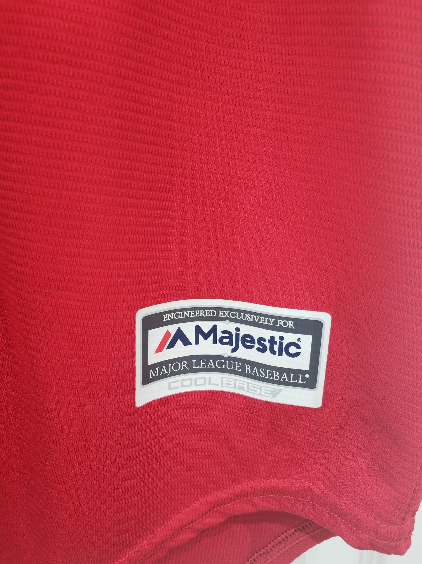 Majestic Los Angeles Angels MLB Baseball Jersey, Red, Size Medium