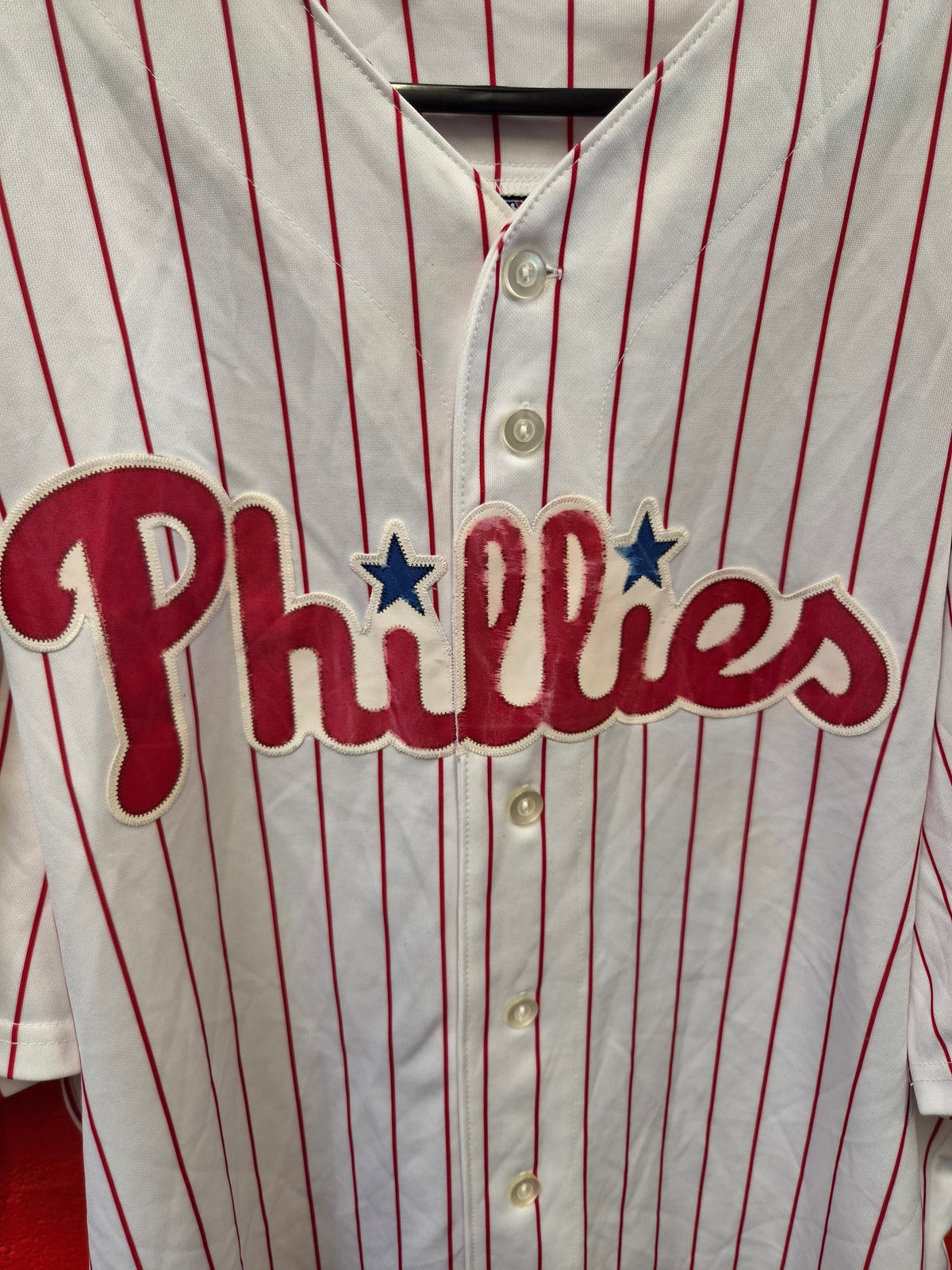 Majestic Philadelphia Phillies MLB Baseball Jersey, #26 Utley, World Series, XL