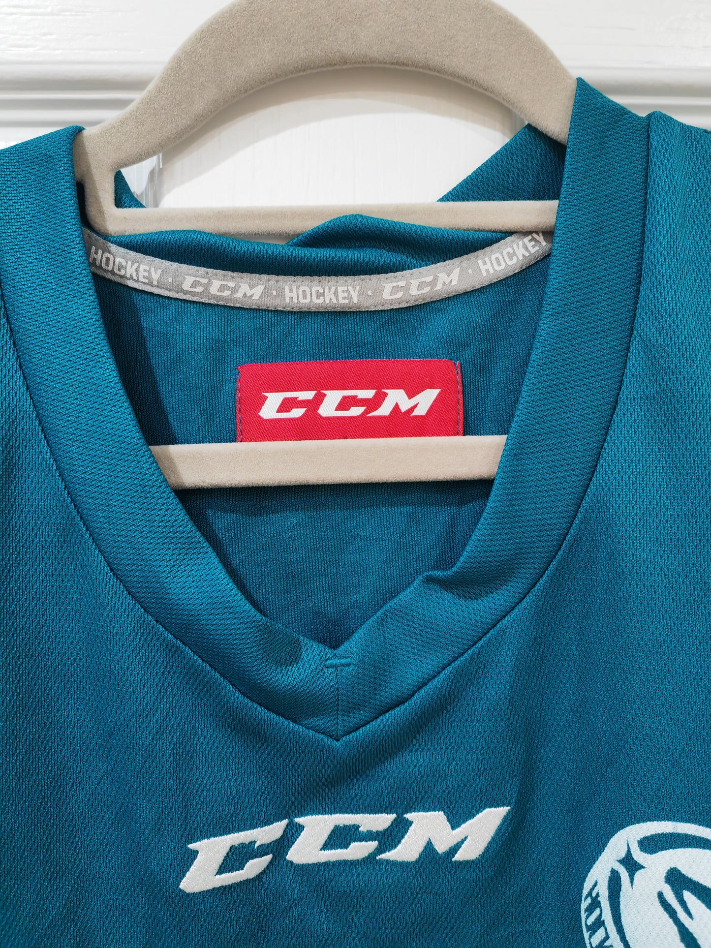 CCM Hockey Showcase Ice Hockey Training Jersey, Turquoise, Size XL