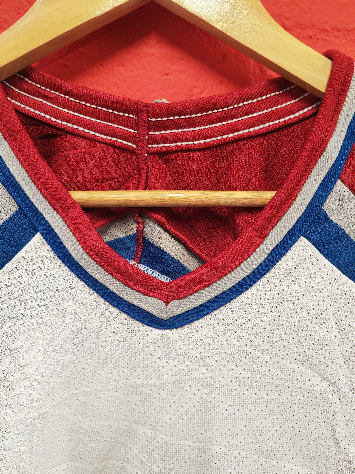 CCM Bud Light Official Beer Of The NHL Hockey Jersey, White/Burgundy, Size Large
