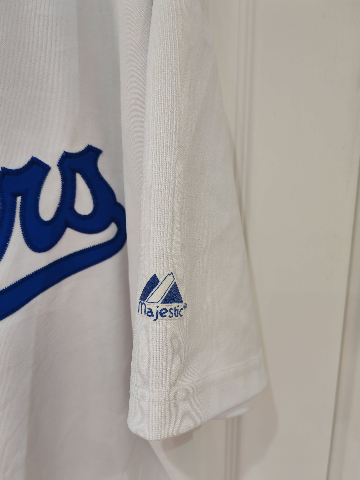 Majestic Los Angeles Dodgers MLB Jersey, White, Size L/XL