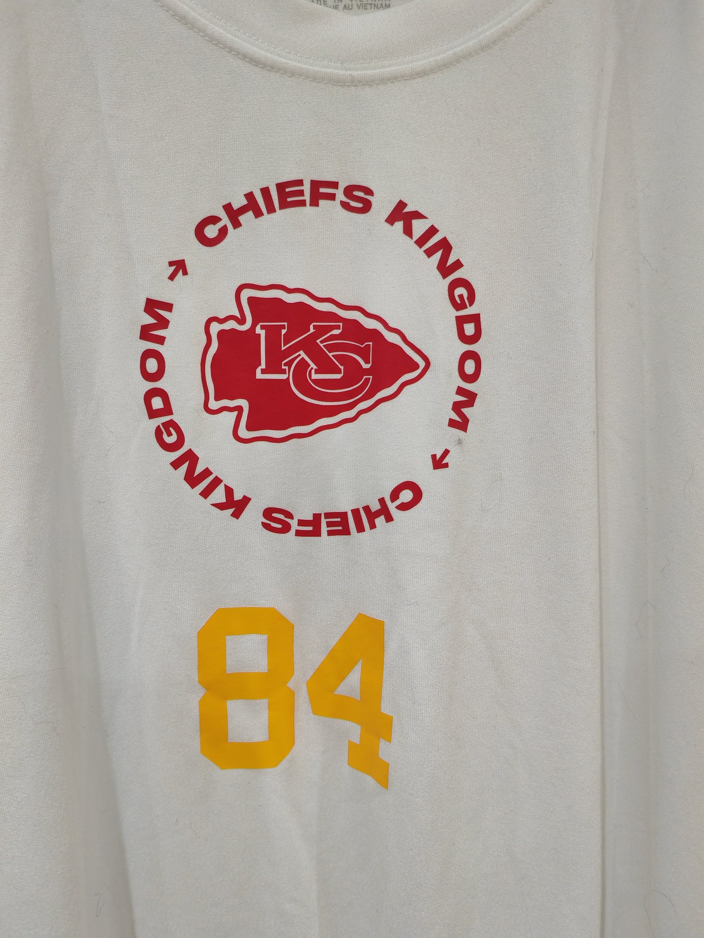 Nike Kansas City Chiefs Justin Watson Player Issue/Worn Warm Up Top, White, XL