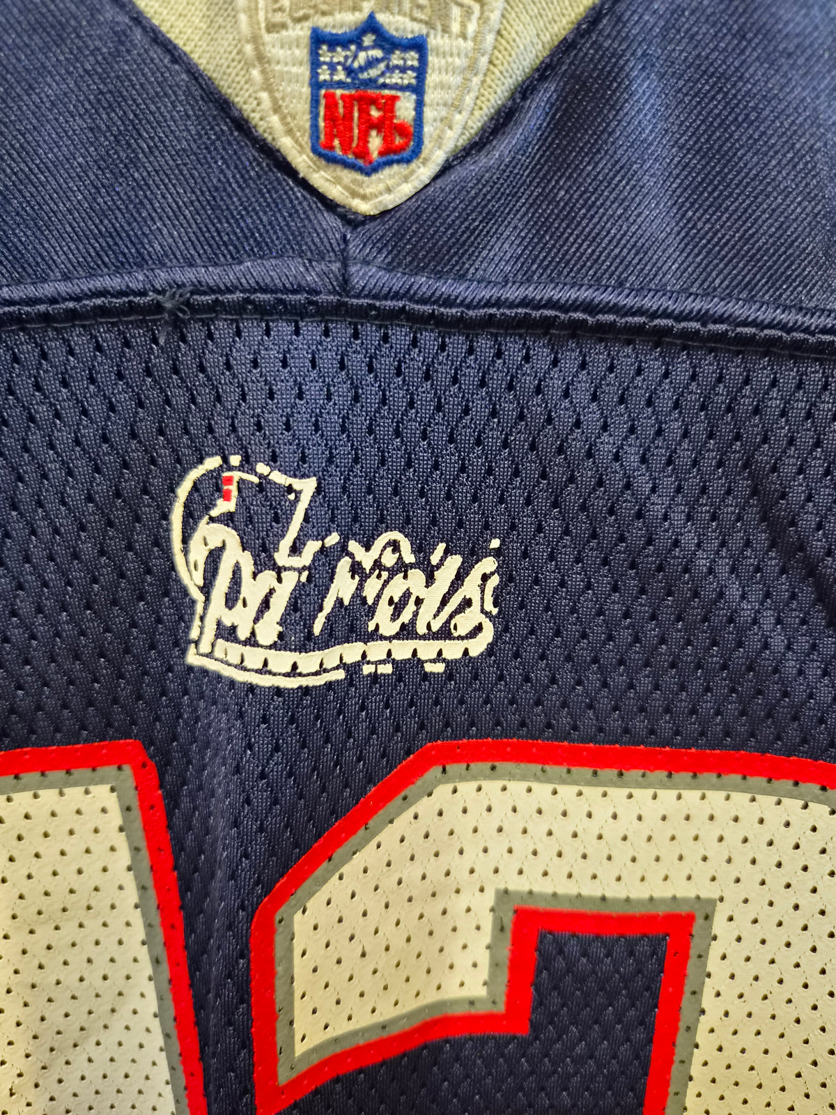 Youth Reebok New England Patriots NFL Jersey, #12 Brady, Navy, Size YL