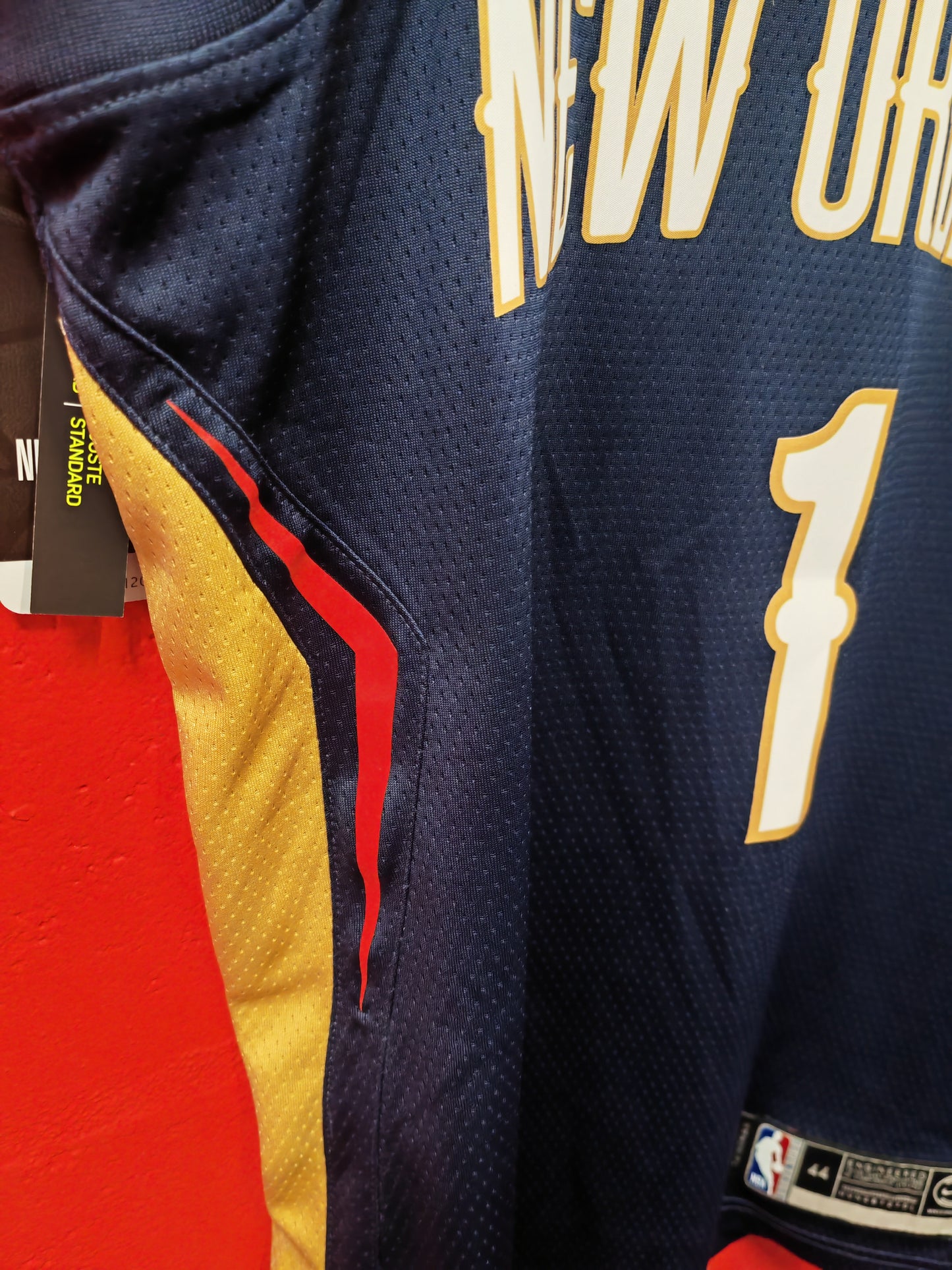 Nike New Orleans Pelicans NBA Jersey, #1 Williamson, Navy Blue, Size Medium